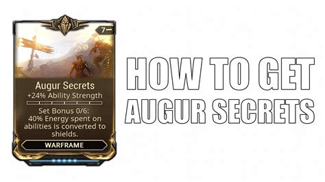 augur secrets|Augur reach and augur secrets : r/Warframe